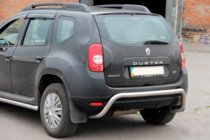 Dacia Duster 2008-2018 гг. Задняя дуга скоба (нержавейка) фото 3