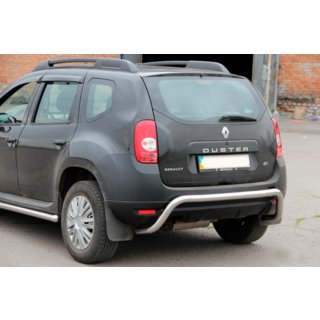 Задняя дуга скоба (нержавейка) Dacia Duster 2008-2018 гг. фото 3