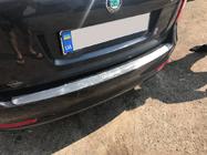 Накладка на задний бампер Nataniko (нержавейка) фото 3