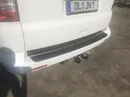 Volkswagen T5 Transporter 2003-2010 гг. Накладка на задний бампер с загибом (ABS-пластик) фото 5