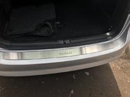 Накладка на задний бампер Nataniko (нержавейка) фото 4