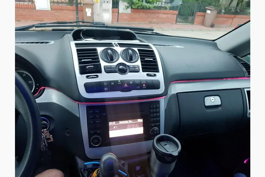 Mercedes Vito W639 2004-2014 гг. Накладки на панель (Meric, Полный комплект) 2006-2014, Карбон Фото 12