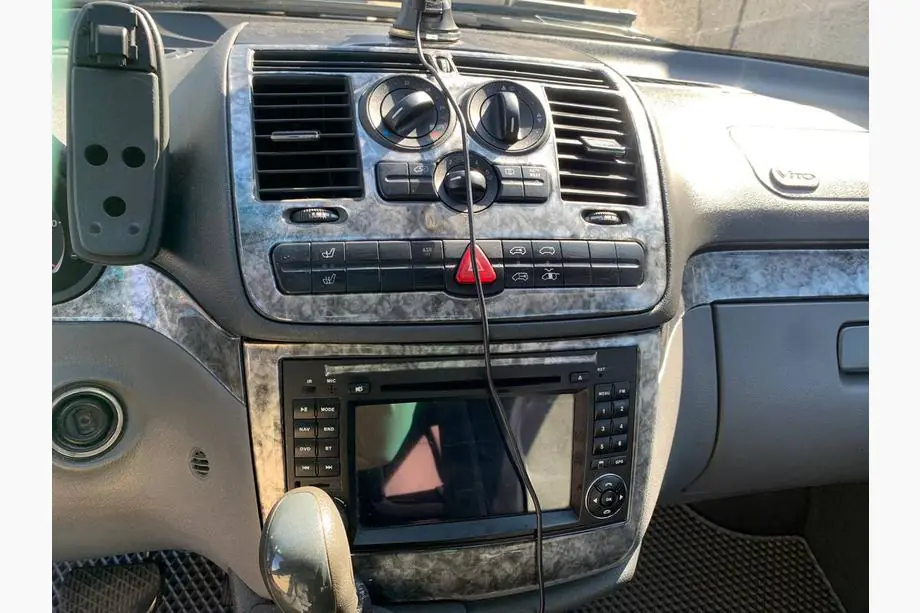 Mercedes Vito W639 2004-2014 гг. Накладки на панель (Meric, Полный комплект) 2006-2014, Карбон Фото 13