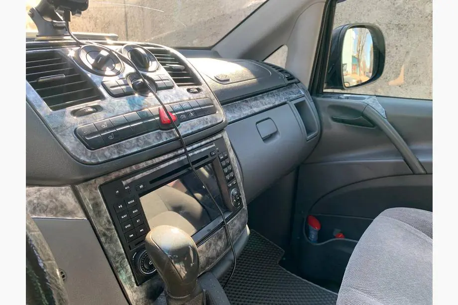 Mercedes Vito W639 2004-2014 гг. Накладки на панель (Meric, Полный комплект) 2006-2014, Карбон Фото 17