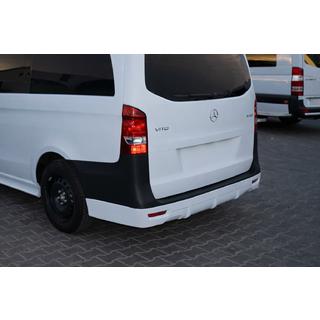 Накладка на задний бампер V1 (под покраску) Mercedes Vito/V-class W447 2014- гг. фото 1