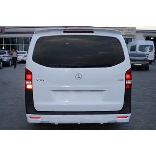 Накладка на задний бампер V1 (под покраску) Mercedes Vito/V-class W447 2014- гг. фото 2