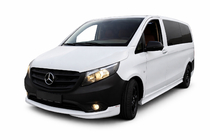 Mercedes Vito/V-class W447 2014- гг. Тюнинг накладка на передний бампер (под покраску) фото 1