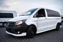 Mercedes Vito/V-class W447 2014- гг. Тюнинг накладка на передний бампер (под покраску) фото 2