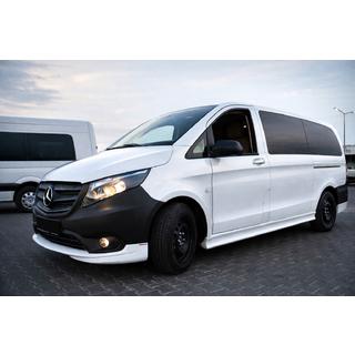 Тюнинг накладка на передний бампер (под покраску) Mercedes Vito/V-class W447 2014- гг. фото 2