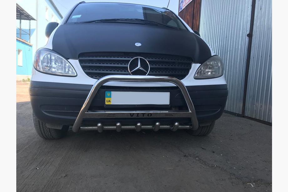 Mercedes Vito W639 2004-2014 гг. Кенгурятник 60мм Нержавейка без надписи, 2004-2010, 51мм Фото 2