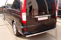 Mercedes Vito W639 2004-2014 гг. Задняя дуга AK002 (нерж. сталь) фото 7