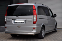 Mercedes Vito W639 2004-2014 гг. Задняя дуга AK002 (нерж. сталь) фото 6
