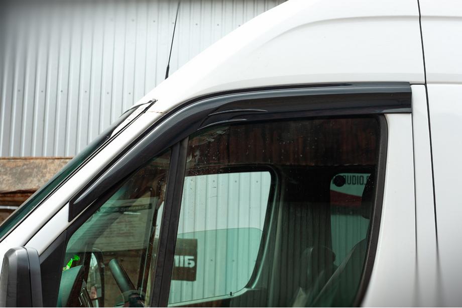 Mercedes Sprinter W906 2006–2018 гг. Накладные ветровики (2 шт, Sunplex Sport) Фото 7