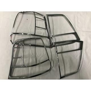 Хромированные Накладки на Задние Фонари (2008-2012, 4 шт., Пластик) Toyota Land Cruiser 200 2007-2021 гг. фото 2