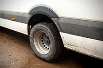 Широкие накладки на арки (4 шт, черные) фото 5