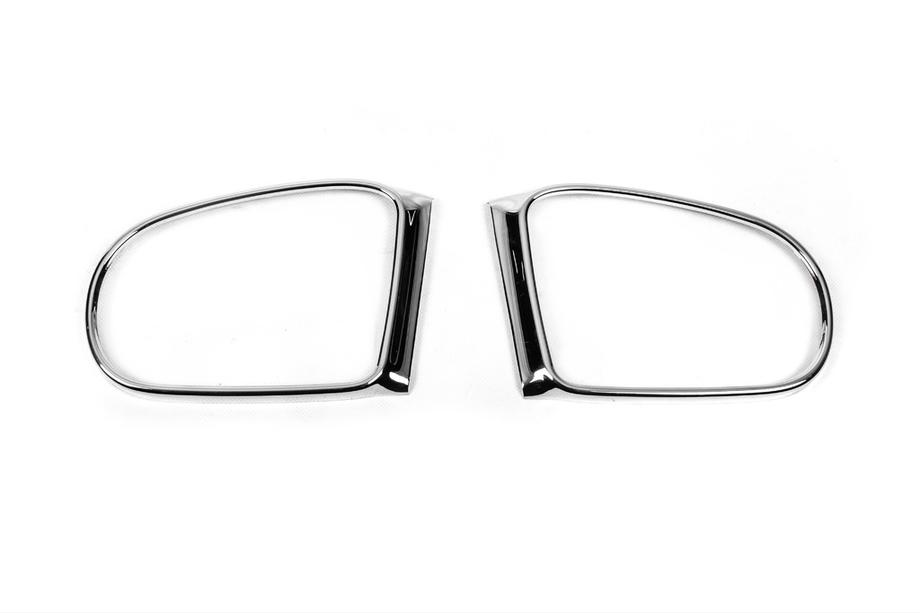 Mercedes ML W163 1997-2005 гг. Ободки на зеркала (2 шт, пластик) Image