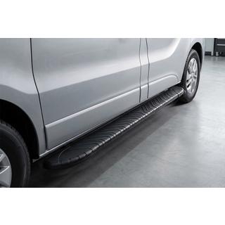 Боковые пороги Bosphorus Black (2 шт., алюминий) Opel Vivaro 2001–2015 гг. фото 1