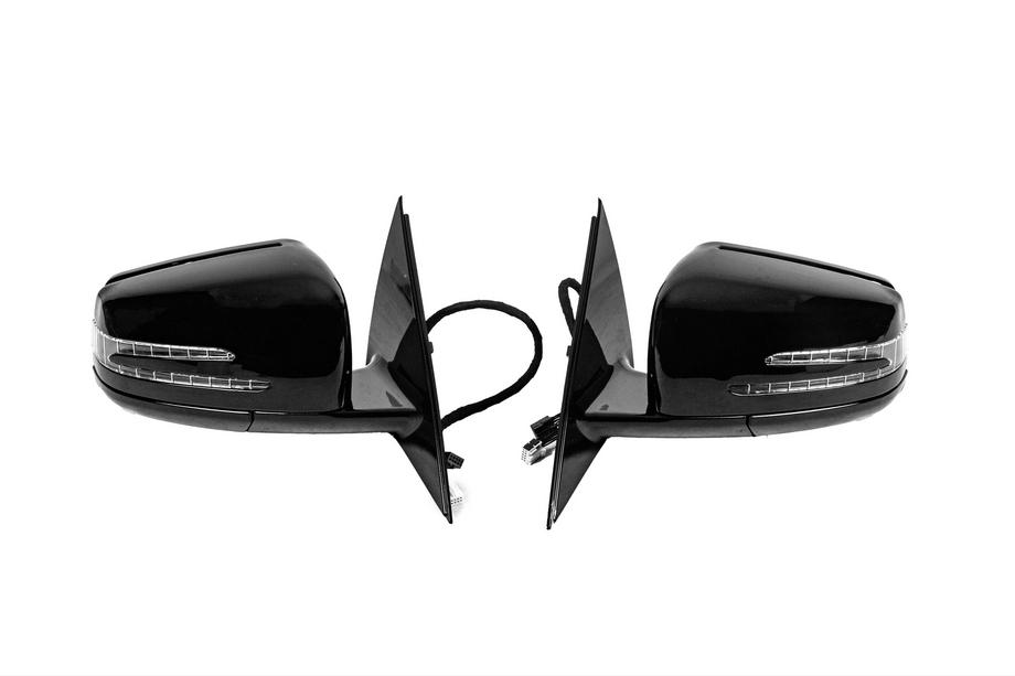 Mercedes S-сlass W221 2005-2013 гг. Боковые зеркала рестайлинг (2 шт., черные) Image