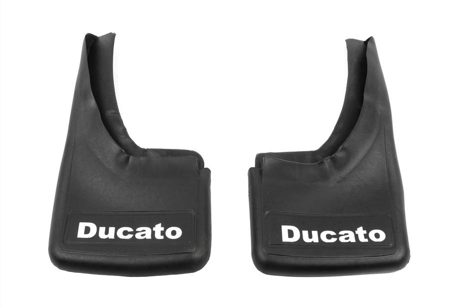 Fiat Ducato 2006-2025 гг. Премиум модельные брызговики с углублениями (2 шт) Фото 2