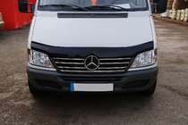 Mercedes Sprinter W901/902/903/904/905 1995-2006 гг. Хромированные накладки на окантовку решетки радиатора (2000-2002, 7 частей, нержавейка) фото 1