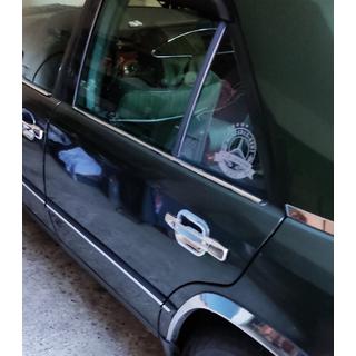 Окантовка окон нержавейка (4 шт) Mercedes E-сlass W124 1984-1997 гг. фото 3