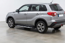 Suzuki Vitara 2015- гг. Боковые Подножки Sunrise (2 шт., Алюминий) фото 1