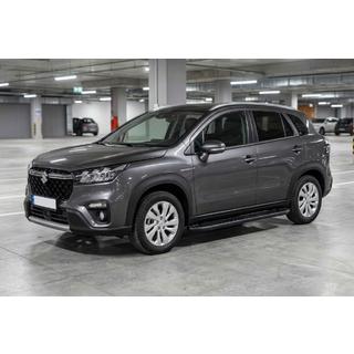 Боковые пороги Bosphorus Black (2 шт., алюминий) Suzuki Vitara 2015- гг. фото 1