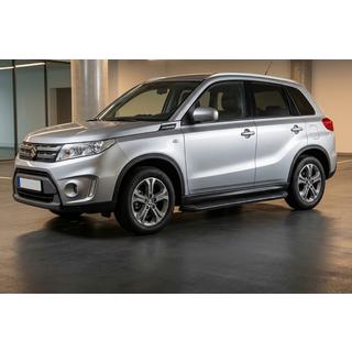 Боковые Подножки Tayga Black (2 шт., Алюминий) Suzuki Vitara 2015- гг. фото 1