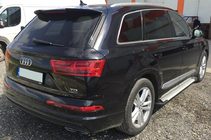 Audi Q7 2015–2026 гг. Боковые пороги Allmond Grey (2 шт., алюминий) фото 3