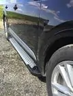 Audi Q7 2015–2026 гг. Боковые пороги Allmond Grey (2 шт., алюминий) фото 3