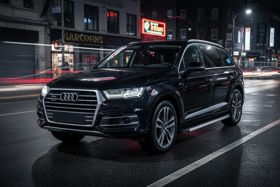 Audi Q7 2015–2026 гг. Боковые Подножки Maya (2 шт., Алюминий) Image