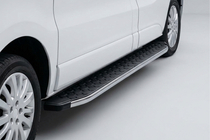 Fiat Talento 2016- гг. Боковые Подножки BlackLine (2 шт., Алюминий) фото 1