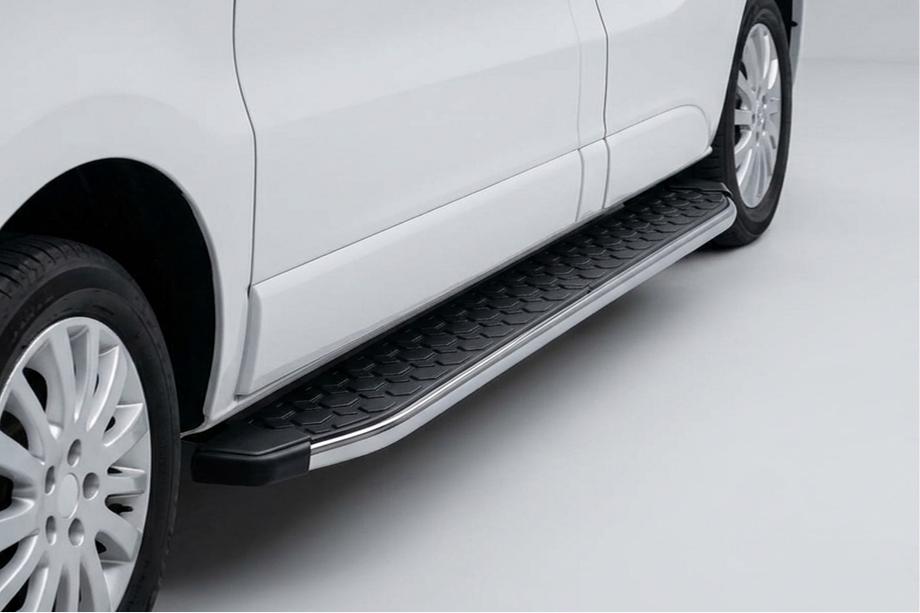 Fiat Talento 2016- гг. Боковые Подножки BlackLine (2 шт., Алюминий) Image
