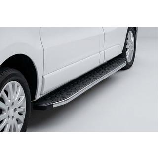 Боковые Подножки BlackLine (2 шт., Алюминий) Opel Vivaro 2015-2019 гг. фото 1