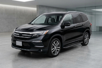 Honda Pilot 2015-2022 гг. Боковые Подножки Tayga Black (2 шт., Алюминий) фото 1