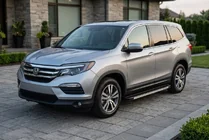 Honda Pilot 2015-2022 гг. Боковые Подножки Maya (2 шт., Алюминий) фото 1