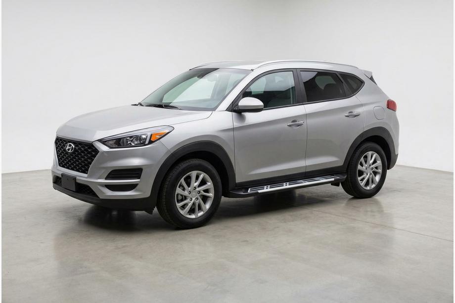 Hyundai Tucson TL 2016-2021 гг. Боковые Подножки Sunrise (2 шт., Алюминий) Image