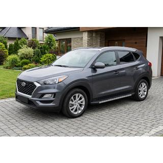 Боковые Подножки Duru (2 шт., Алюминий) Hyundai Tucson TL 2016-2021 гг. фото 1
