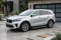 Kia Sorento III UM 2014-2020 гг. Боковые пороги RedLine V1 (2 шт., алюминий) фото 1
