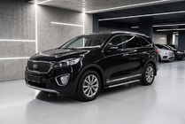 Kia Sorento III UM 2014-2020 гг. Боковые пороги Bosphorus Grey (2 шт., алюминий) фото 1