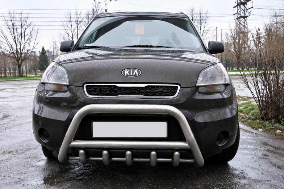 Kia Soul II 2013-2018 гг. Кенгурятник (нерж) Image