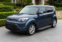 Kia Soul II 2013-2018 гг. Боковые Подножки Duru (2 шт., Алюминий) фото 1