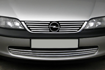 Opel Vectra B 1995-2002 гг. Хромированные Накладки на Решетку (Нержавейка) фото 1