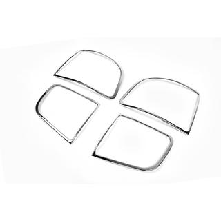 Хром Накладки на Задние Фонари 2003-2008 (2 шт, пластик) Volkswagen Touareg 2002-2010 гг. фото 3