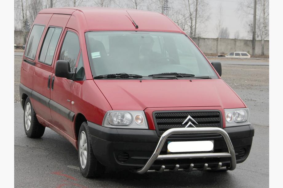 Fiat Scudo 1996-2007 гг. Кенгурятник WT003 (нержавейка) Image