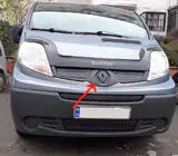 Renault Trafic 2001–2015 гг. Зимняя накладка на решетку радиатора 2001-2007, Глянцевый фото 1