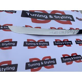 Накладка на задний бампер Carmos (нержавейка) Fiat Linea 2006-2018 гг. фото 3