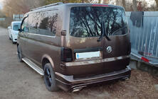 Volkswagen T5 Multivan 2003-2010 гг. Накладка на задний бампер Sport 2 (грунтованная под покраску) фото 14