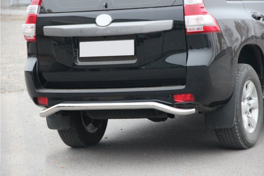 Toyota Land Cruiser Prado 150 2009-2023 гг. Задняя дуга AK008 (нержавейка) Фото 4
