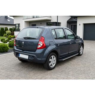 Боковые Подножки Maya V1 (2 шт., Алюминий) Dacia Sandero 2007-2013 гг. фото 1